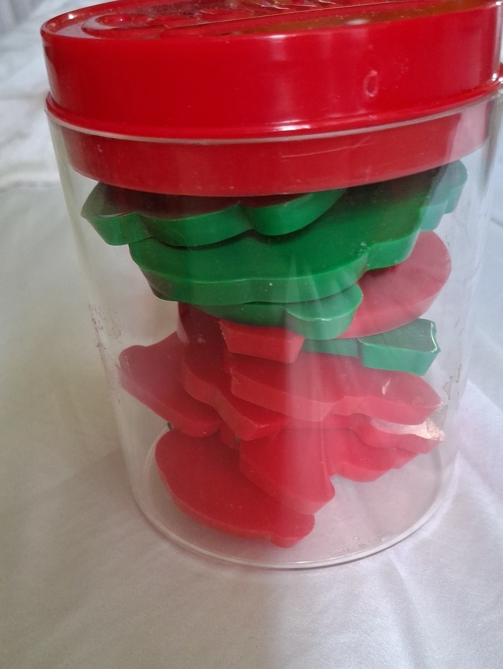 Red & Green Plastic Cookie Cutter Set by